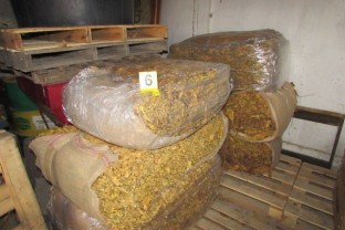 During the Search, More Than 10 Tons of Tobacco Discovered and Temporarily Forfeited
