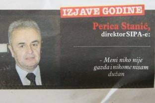 Perica Stanić, direktor SIPA-e: Meni niko nije gazda i nikome nisam dužan