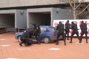 Special Unit Demonstrates Hostage Crisis Drill